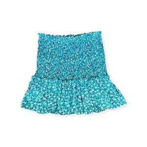 Good Luck Gem skirt mini green white floral small